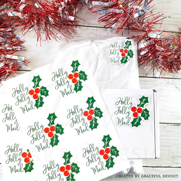 Holly Jolly Mail- 2" (inches) (96ct.)  [GD25-96] - Picture 5 of 5